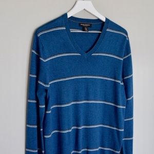 Men’s BR Silk Cotton Cashmere Luxe V-Neck Sweater